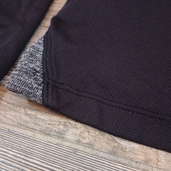 Long Sleeve Quarter Zip Athletic Dry Tek T Shirt Top - Picture 12 of 12